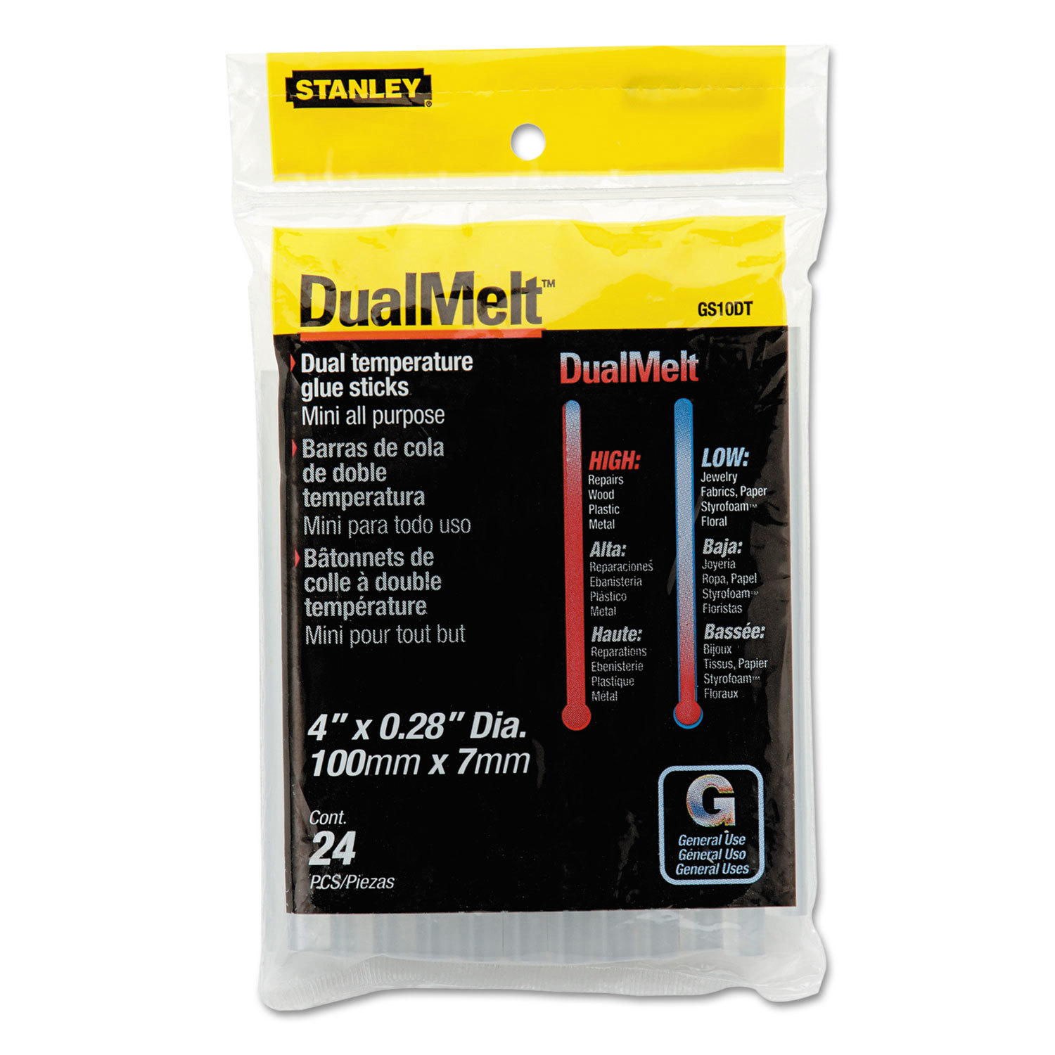 Dual Temperature Mini Glue Sticks, 0.28